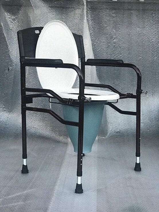 Borulu Hasta Yaşlı Tuvalet Sandalyesi
