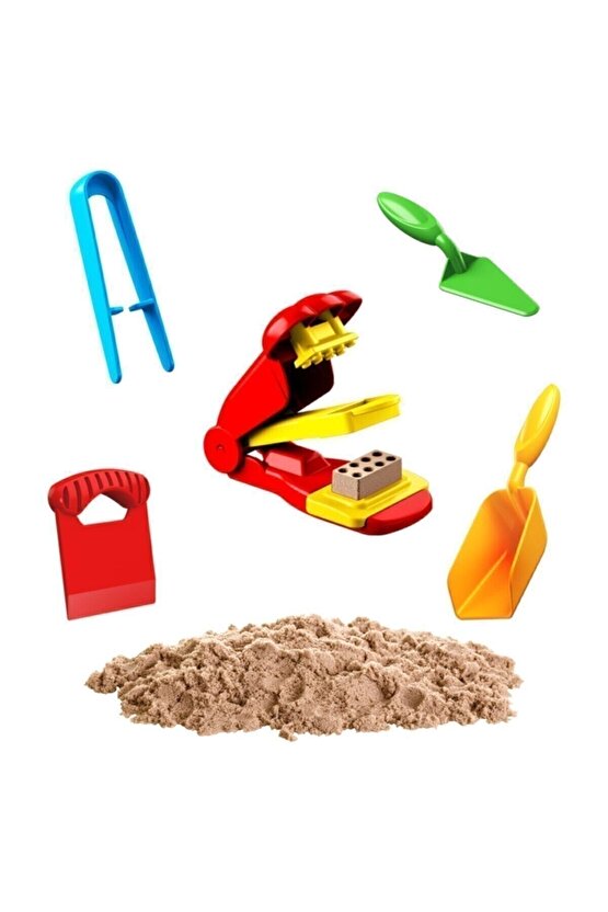 Naturel Kinetik Kum Ev Oyun Kumu Seti 750 Gr. Art Sand Hause Play Sand Set