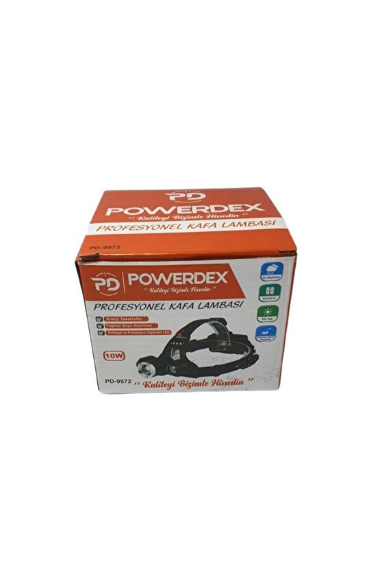 Powerdex Pd-9972 Profesyonel Şarjlı Kafa Lambası