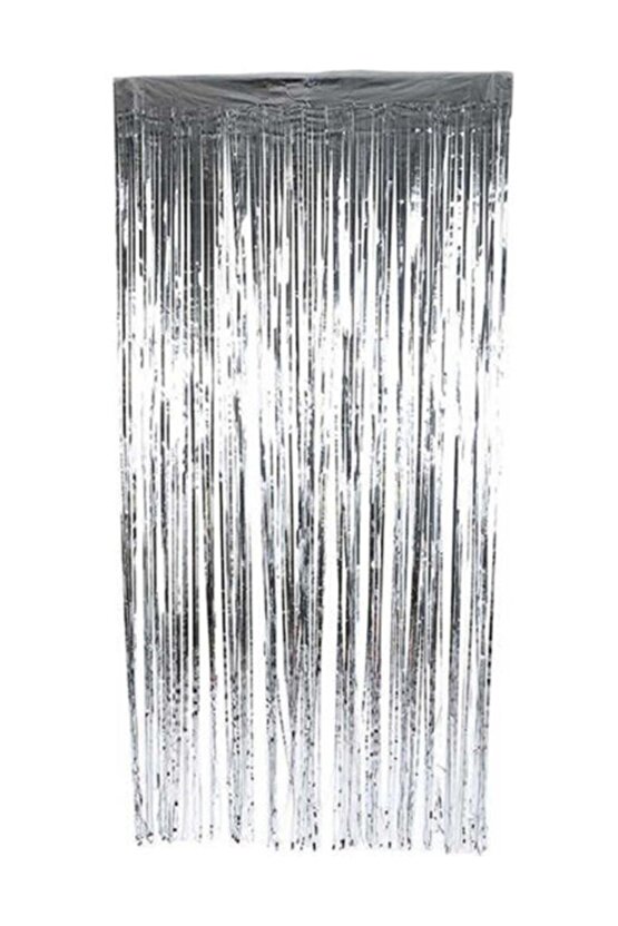 Kapı Banner Simli Gümüş Pakette 1 X 2 M.