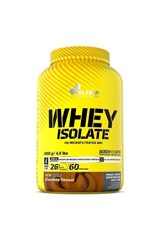 Whey Isolate Protein Çikolata Aromalı 1800 gr Izole Tozu Bcaa Glutamin Arjinin Güç Vitamin