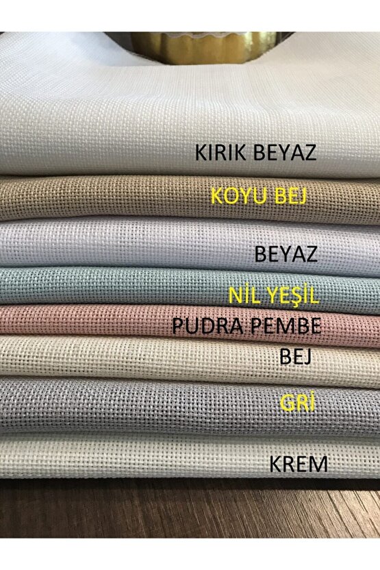 Linen Etamin Punch Ve Pano Kumaşı Krem 160x250