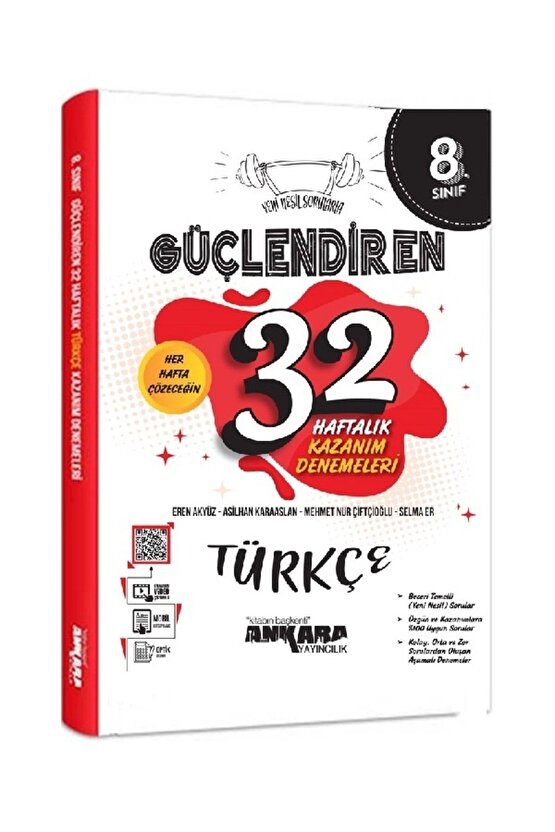 8. Sınıf Okyanus 5li Deneme + Ankara Güçlendiren 32 Haftalık Kazanım Denemeleri Set 2024 LGS