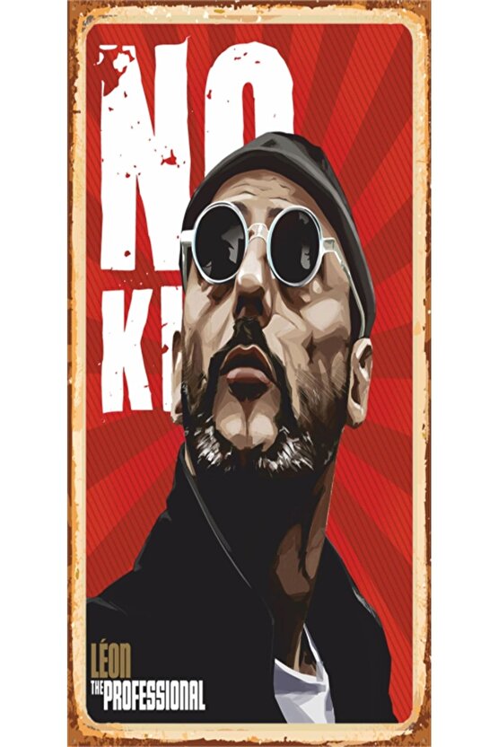 Leon Sinema Mini Retro Ahşap Poster