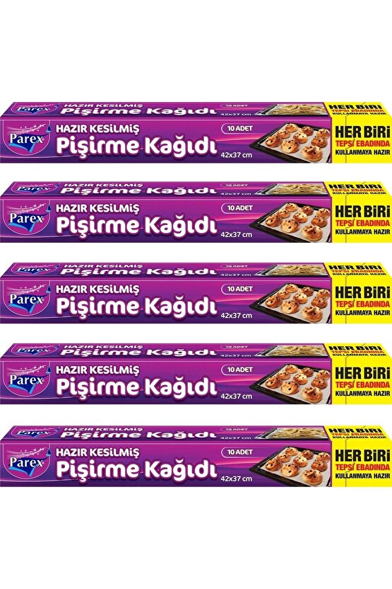 Hazır Kesilmiş Pişirme Kağıdı X 5 Paket