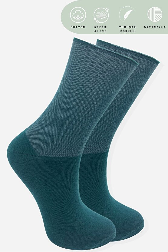 Coton Dikişsiz Lastiksiz Roll-top Yazlık Sıkmayan 5 li Paket Uzun Kadın Çorap Seti