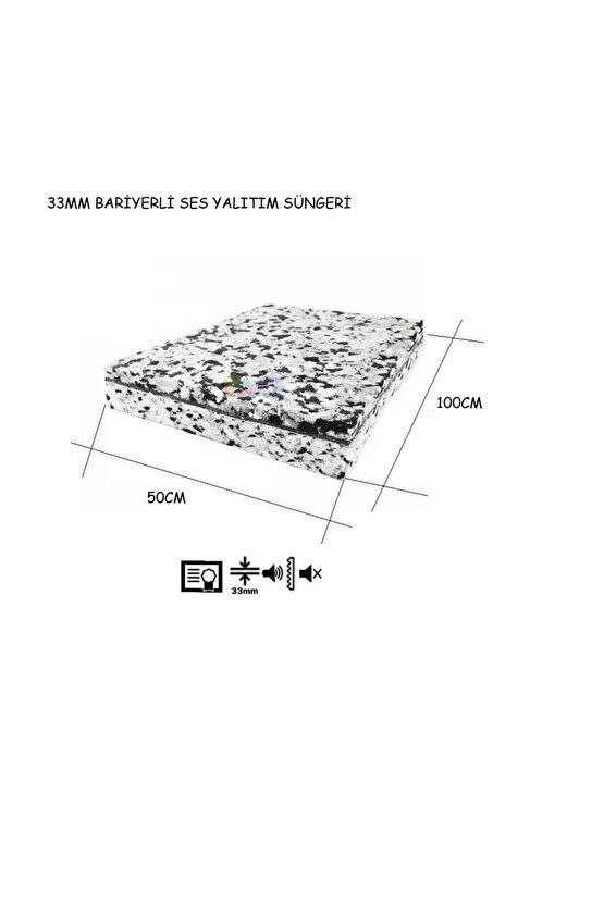 Bariyerli Adepan Bondex 33mm 180 Dns %90 Ses Keser 50CMx100CM