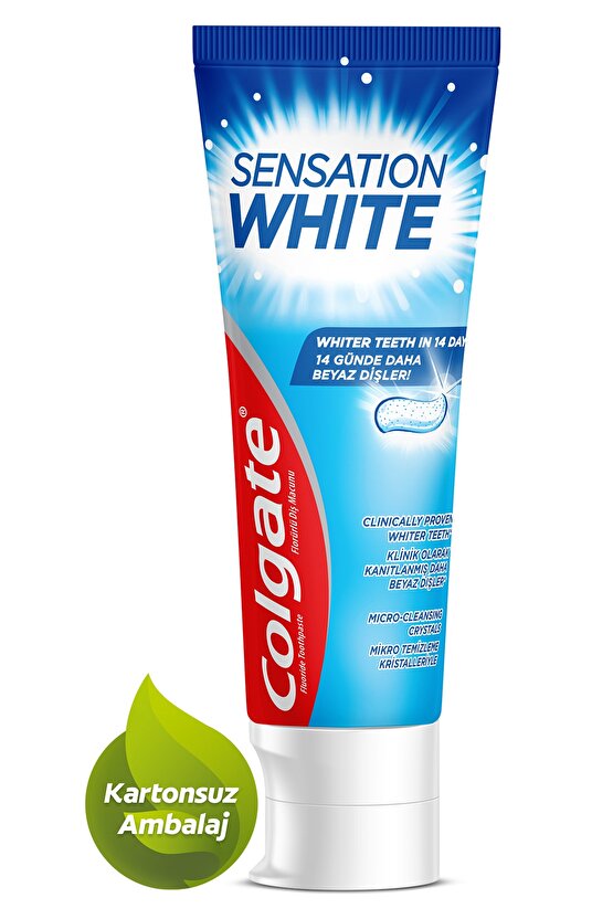 Sensation White Kartonsuz Beyazlatıcı Diş Macunu 75 ml
