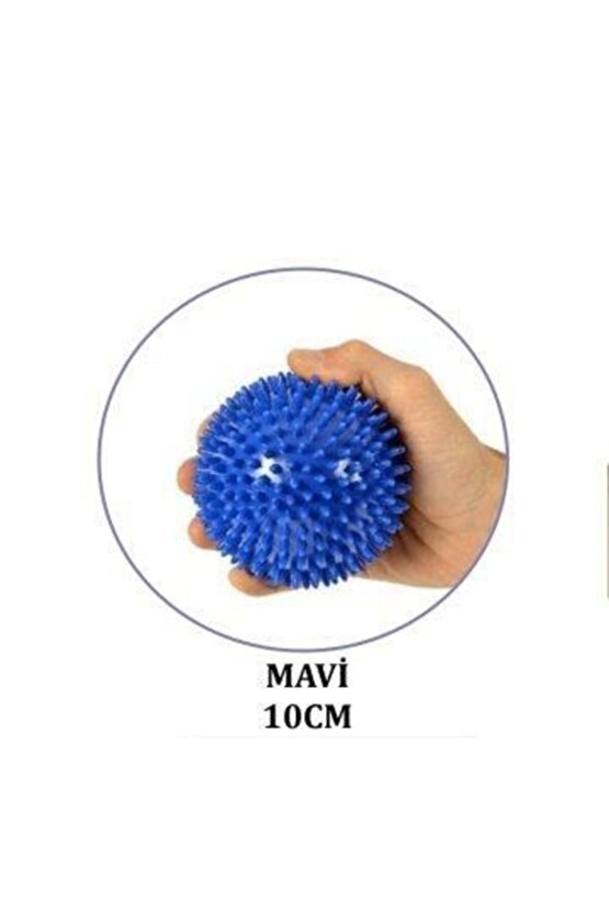 Msd El Egzersiz Masaj Ve Duyu Topu , Yumuşak Dikenli Top Mavi Renk 10 Cm