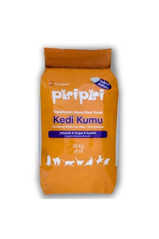 Neo Pet Market Pisi Pisi Sabunlu Topaklanan Bentonit Kalın Taneli Kedi Kumu 10 Kg (12 LİTRE)-1adet