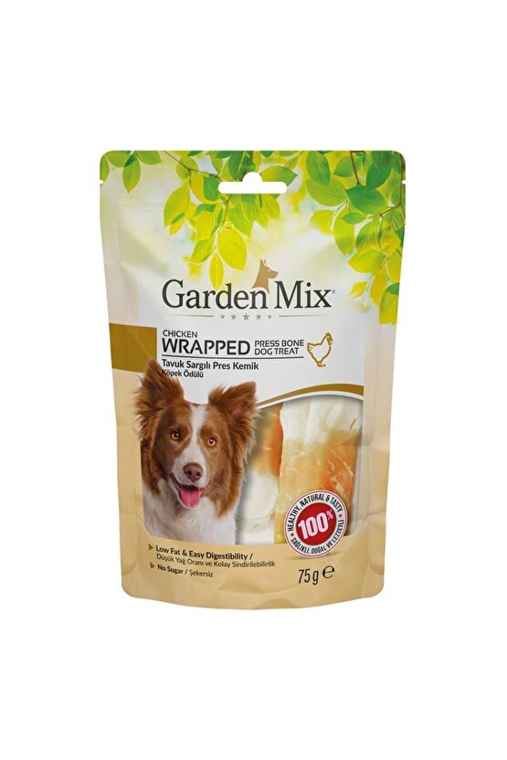 Neo Pet Market Garden Mix Tavuk Sargılı Kemik Köpek Ödülü 75 Gr