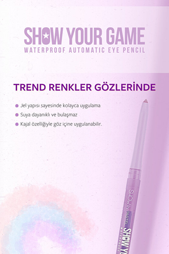Show Your Game Waterproof Gel Eye Pencil - Jel Göz Kalemi 404