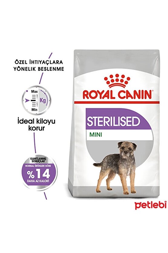 Mini Sterilised Küçük Irk Kısırlaştırılmış Köpek Maması 3 Kg