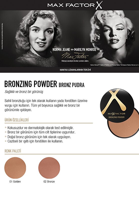 Bronz Pudra - Bronzing Powder 02 Bronze 5011321378629