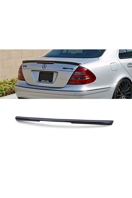 Mercedes W211 Bagaj Üstü Spoiler Siyah Boyalı 2001  2008