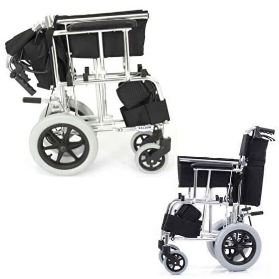 8035 Refakatçı Ayak Destekli Tekerlekli Sandalye