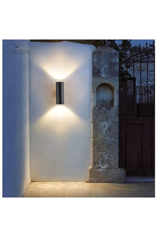 Çift Yönlü Plastik Kasa Modern Bahçe Duvar Aplik, 14 Watt Gün Işığı Led Armatür