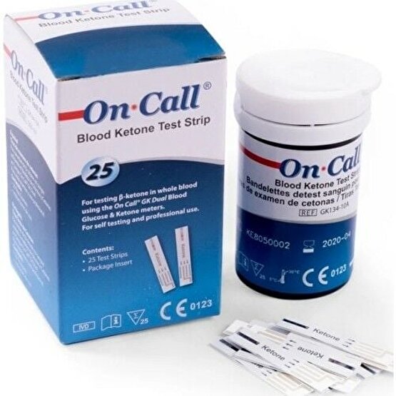 On Call Gk Dual Keton Ölçüm Stribi 50 Test