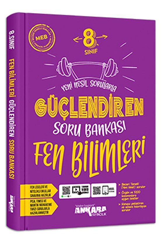 Ankara Yayıncılık 8. Sınıf Fen Bilimleri Güçlendiren Soru Bankası