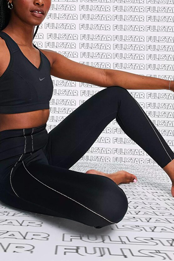Yoga 78 High Rise Gold Metallic Black Toparlayıcı Yüksek Belli Tayt Siyah