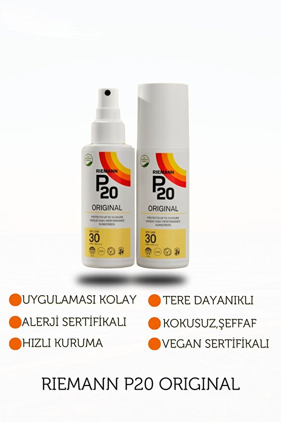 P20 Orijinal Spf 30 Sprey - 200 ml Koruyucu Güneş Sprey