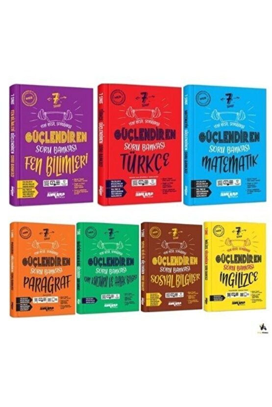 7. Sınıf Güçlendiren Soru Bankası Tam Set 7 Kitap