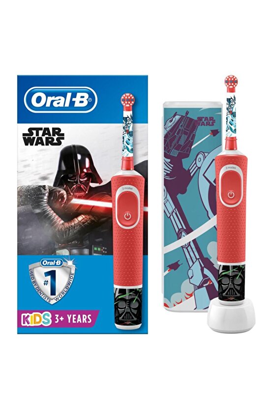 Çocuklar Için Şarj Edilebilir Diş Fırçası D100 Vitality Star Wars Özel Seri Seyahat Kabı