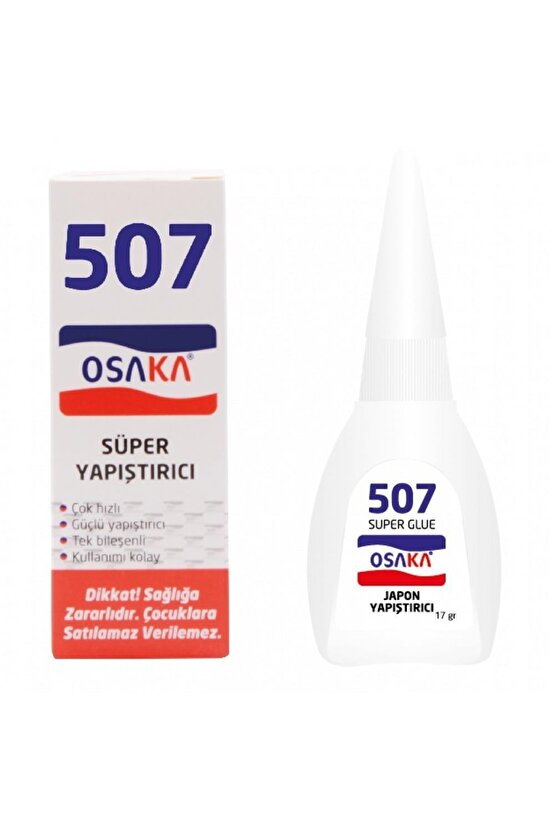 12 Adet 507 & Bestka 502 Japon Yapıştırıcı Super Glue Oy-507 Brüt 20 G