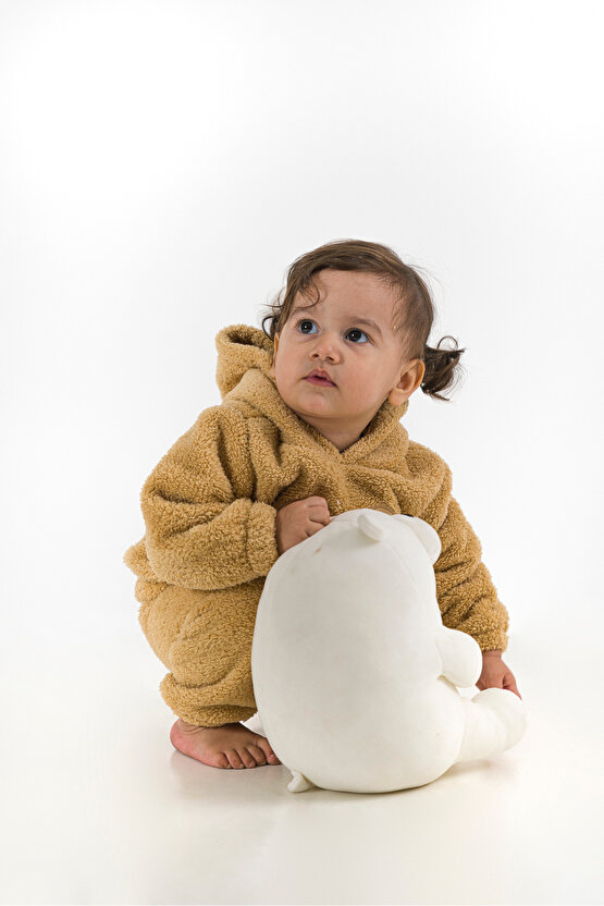 Welsoft Peluş Unisex Kışlık Bebek Takımları Çocuk Giyim Bebek Kıyafeti çocuk kostümü