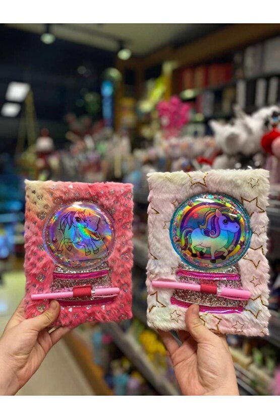 Unick Color Unicorn Kalemli Peluş Hatıra Defteri 1 Adet