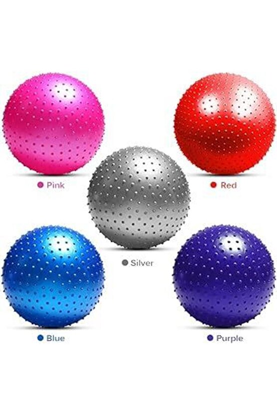 55 CM DİKENLİ PİLATES TOPU FİZYOMALZEMELERİ