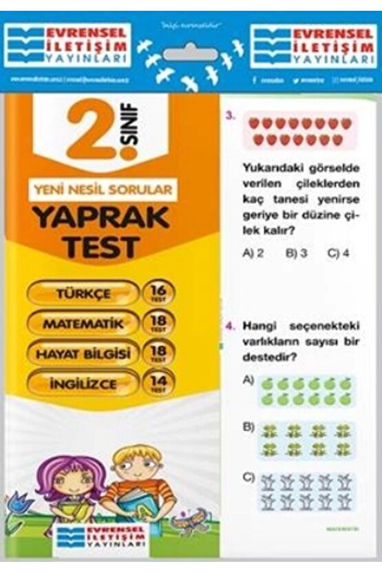 2.sınıf Tüm Dersler Yaprak Test - Evrensel Iletişim Yayınları