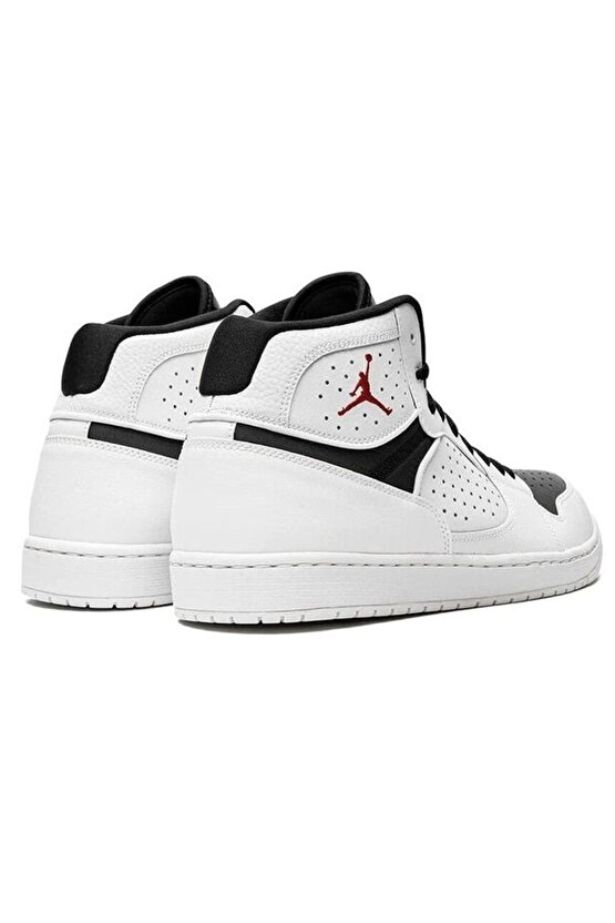 Jordan Access Jumpman Leather Sneaker Hakiki Deri Bilekli Spor Ayakkabı Beyaz Siyah