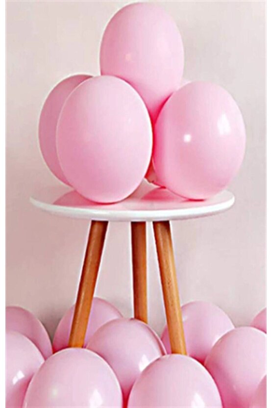 Makaron Balon 12 Inç  25 Adet Pembe Renk