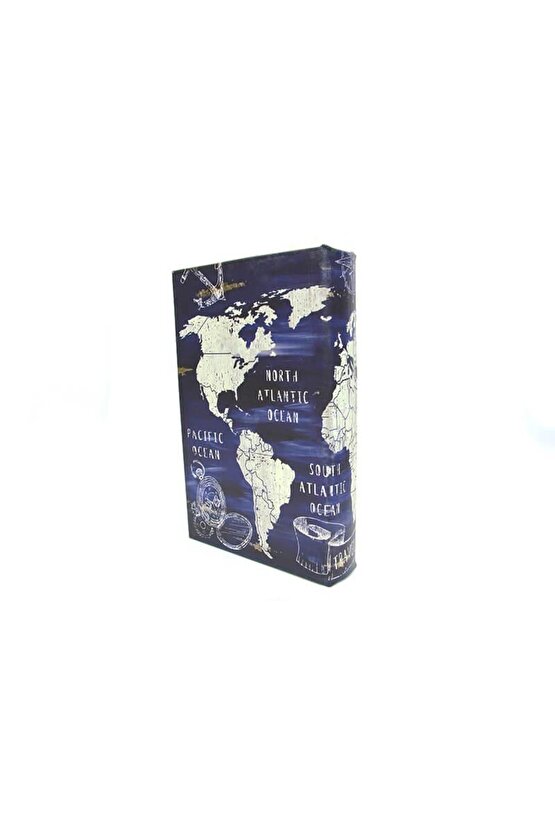 Kutu Kitap Aynalı Globe Dekoratif Hediyelik Kitap Kutusu