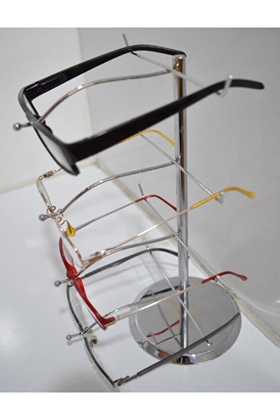 Gözlük Standı Düzenleyecı Organizer 4lu Krom