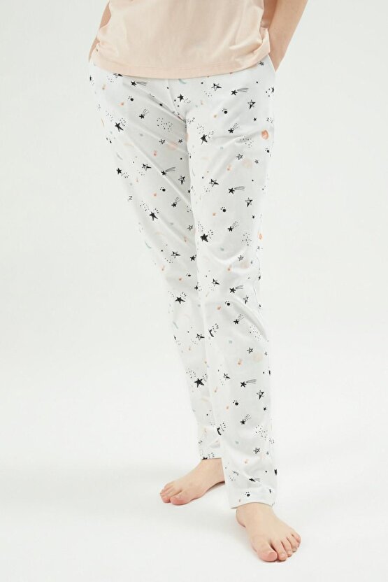 Esk30690 Kadın  Üçlü Şortlu Kısa Kol Pijama Takımı