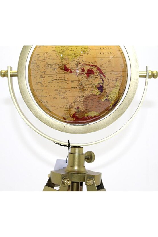 Tripod Standlı Dönen Dekoratif Dünya Yerküre Harita Hediyelik