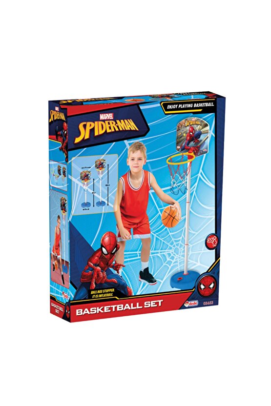 Spiderman Küçük Ayaklı Basket Potası Seti - Spor Oyuncakları - Basketbol Oyuncakları - Basket Seti