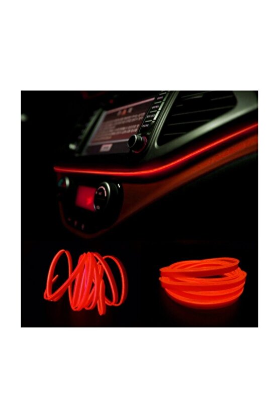 Fiat Linea Araç Içi Kırmızı Torpido Ledi - Ip Neon