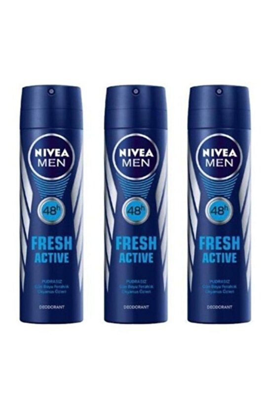 Men Fresh Active 3x 150 ml Erkek Deodorant