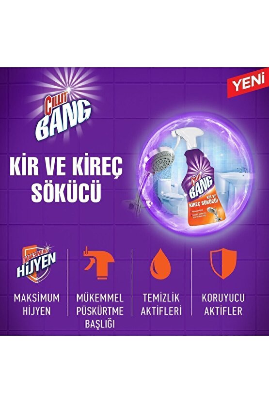 Banyo Temizleyici Kir, Kireç Ve Derz Arası Temizleyici Sprey 750 ml