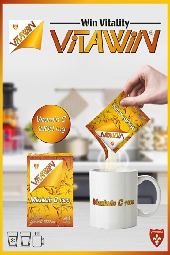 Maxiwin C 1000 Mg Efervesan 20 Saşe X2 (40 Saşe)