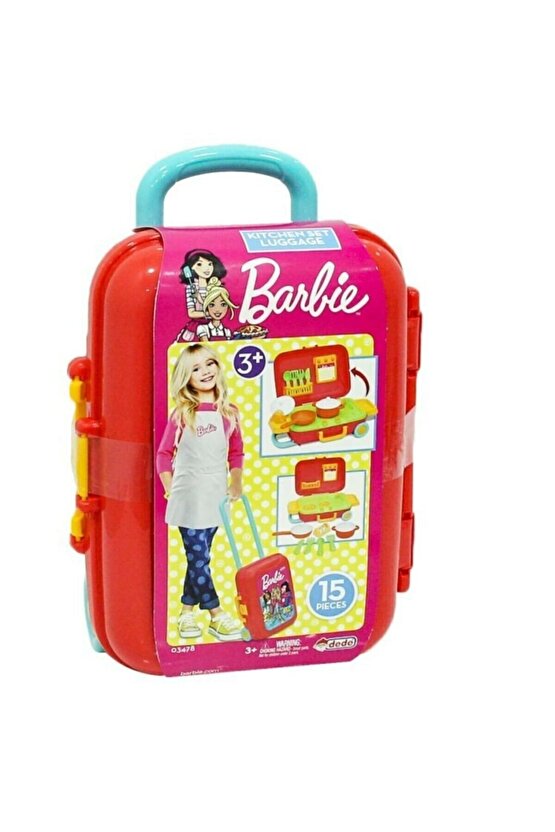 Dede Barbie Mutfak Seti Bavul 15 Parça +3 Yaş