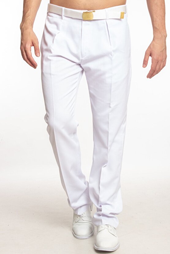 Deniz Kuvvetleri Deniz Lisesi Ve Fakültesi Yazlık Beyaz Kumaş Pantolon