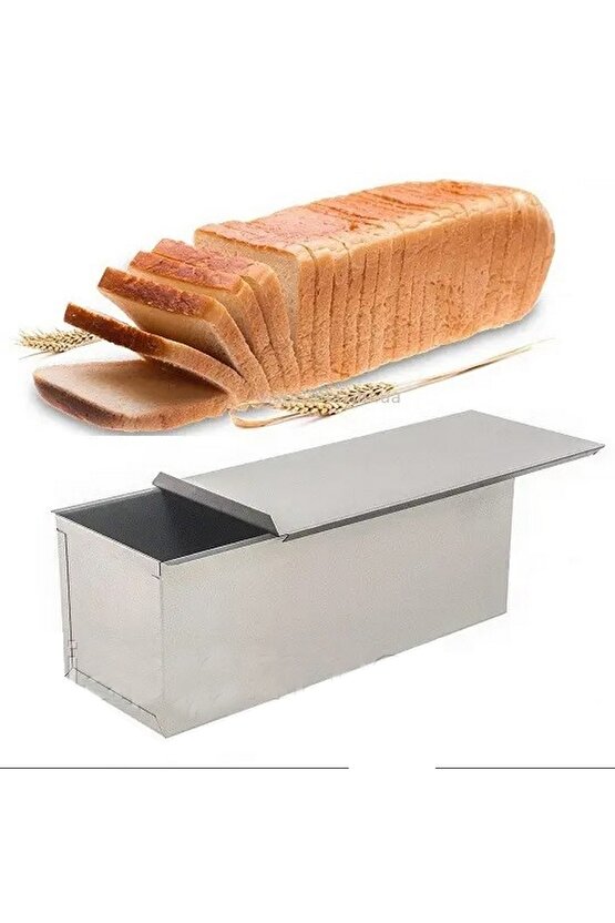 Narkalıp Baton Tost & Ekmek Kalıbı Kapaklı (11X11X30 CM) Paslanmaz Çelik
