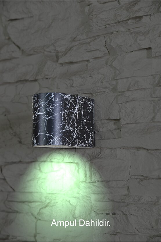 Yeşil Işık Led Iç - Dış Mekan Dekoratif Modern Lüks Aplik Ip65