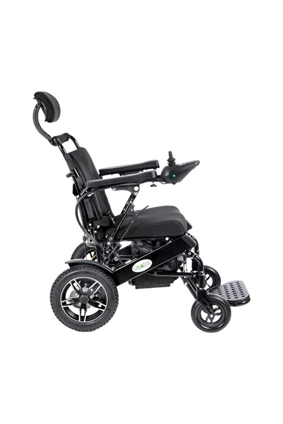 Creative CR-6012 Lux Lityum Pilli (Akülü) Tekerlekli Sandalye (Baş Destekli, Manuel Sırt Destekli)