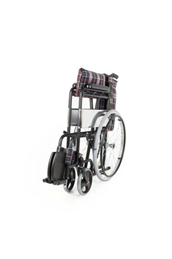 W809e Lüx Tekerlekli Sandalye Manuel Engelli Hasta Taşıma Transfer Sandalyesi Arabası