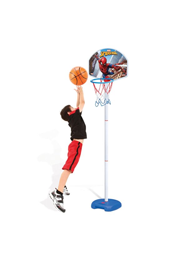 Spiderman Ayaklı Basketbol Set Çocuk Basket Potası-3404